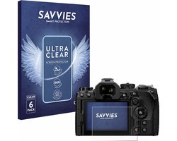 Savvies - Screenprotector voor Olympus OM System OM-1 Mark II / OM-3 - Folie Beschermfolie transparant (6 Stuks) Savvies - Screenprotector voor Olympus OM System OM-1 Mark II / OM-3 - Folie Beschermfolie transparant (6 Stuks)