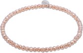 CO88 Collection - 8CB-91321 - Bracelet femme perles et pierres de cristal couleur or clair - 3 mm