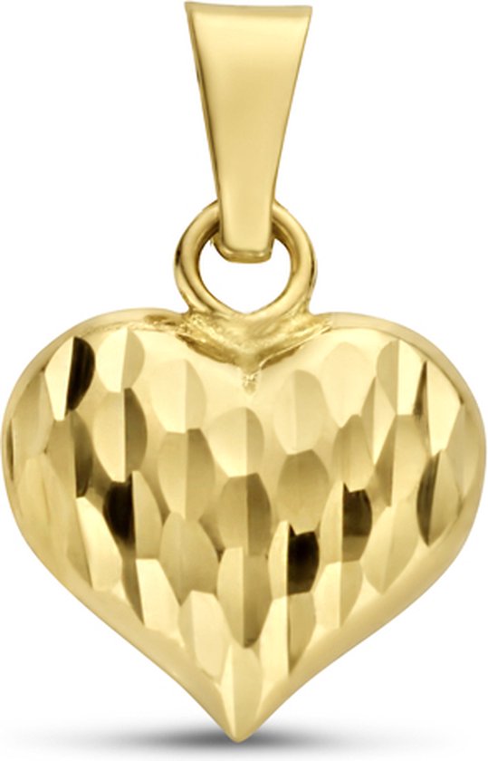 New Bling 9NBG-0452 Pendentif en or - Femme - Coeur - Edité - Charme - 8 mm - 14 carats - Or