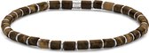 Frank 1967 Junior - 7FJB-0023-M - bracelet perles garçon - oeil de tigre et acier 4*4 mm - 16 cm