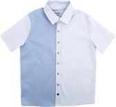 Hebe - overhemd - korte mouwen - blauw