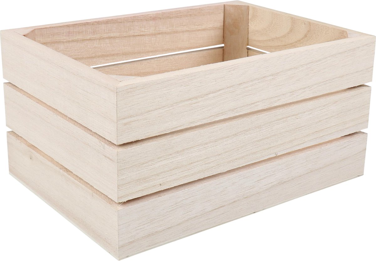 Goedkoopste Bierverpakking - Kistje - Hout - 6 flessen - 20.5x14.5x10.3cm - naturel