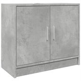 vidaXL - Wastafelkast - 63x29x55 - cm - bewerkt - hout - betongrijs