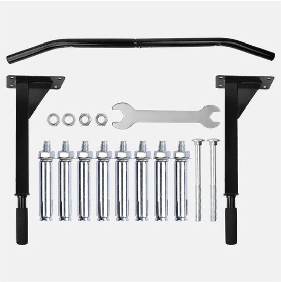 Pull-Up Optrekstang Voor De Wand - Body Workout Thuis