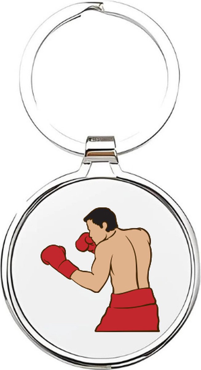 Akyol - kickbokser Sleutelhanger - Vechtsporten - de beste kickbockser - kickboksten - kickbockster - kickboks - boksen - vechtsport - sporten - vechten - boksring - boksbal - bokshandschoen - 4 x 7,5 CM