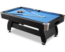 Strength - 7FT Biljarttafel - Pooltafel Blauw-Zwart - Hobby Biljart 7FT - Sterk en Stijlvol