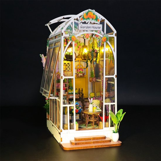 DIY Book Nook Kit Tuinhuis - Miniatuurhuis voor kinderen en volwassenen