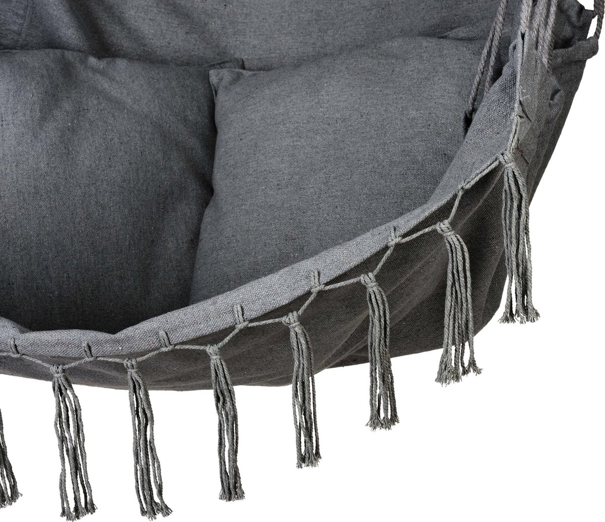 Outtec Dubbelle Boho Hangstoel - Draagvermogen tot 200kg - Binnen & Buiten Schommel