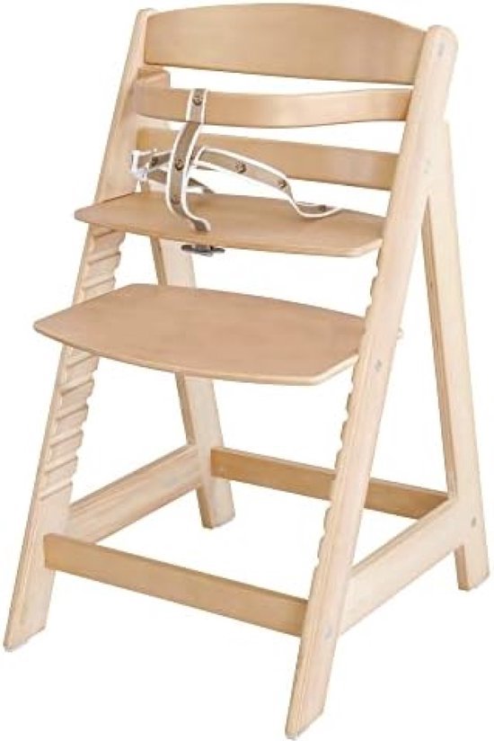 Chaise haute évolutive sit up click bois blanc laqué de Roba sur allobébé