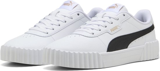 PUMA Carina 3.0 Dames Sneakers - PUMA White-PUMA Black-PUMA Gold