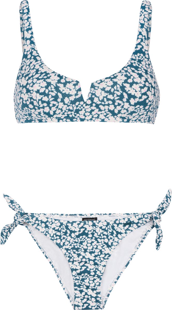 Protest Prtlana – Bralette bikini set Dames – Verstelbare bandjes – Uitneembare vulling Blauw