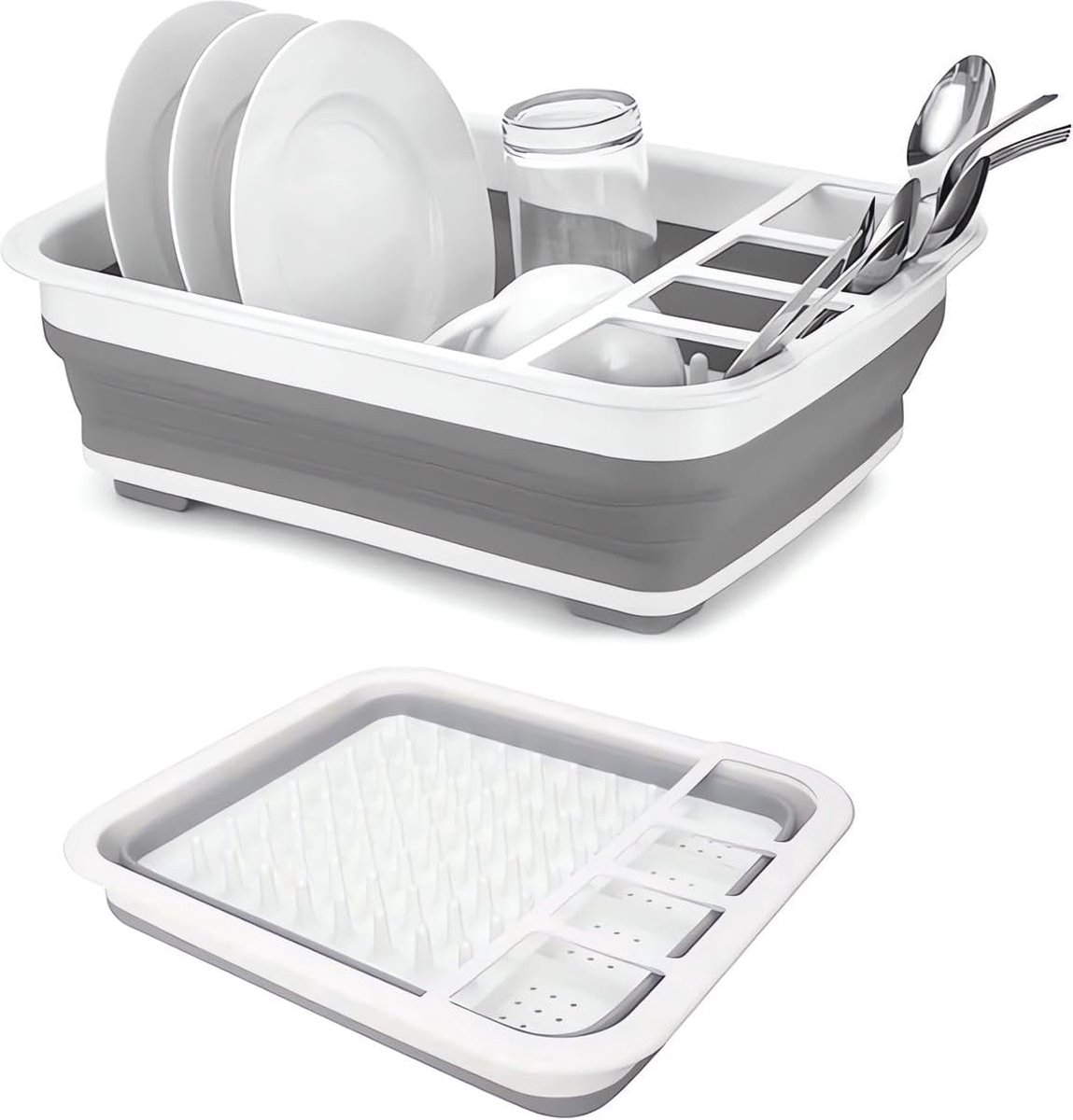 Goedkoopste Opvouwbaar Afdruiprek voor Keuken en Camping - Ruimtebesparend en Lichtgewicht Design, 36,5 x 31 x 13 cm