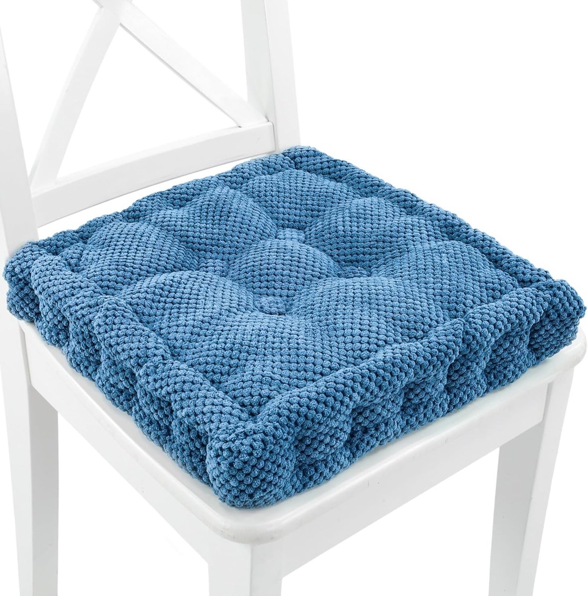 Goodivery ® Comfortabele Stoelkussen voor Optimaal Zitgemak in Stijlvolle Marineblauw