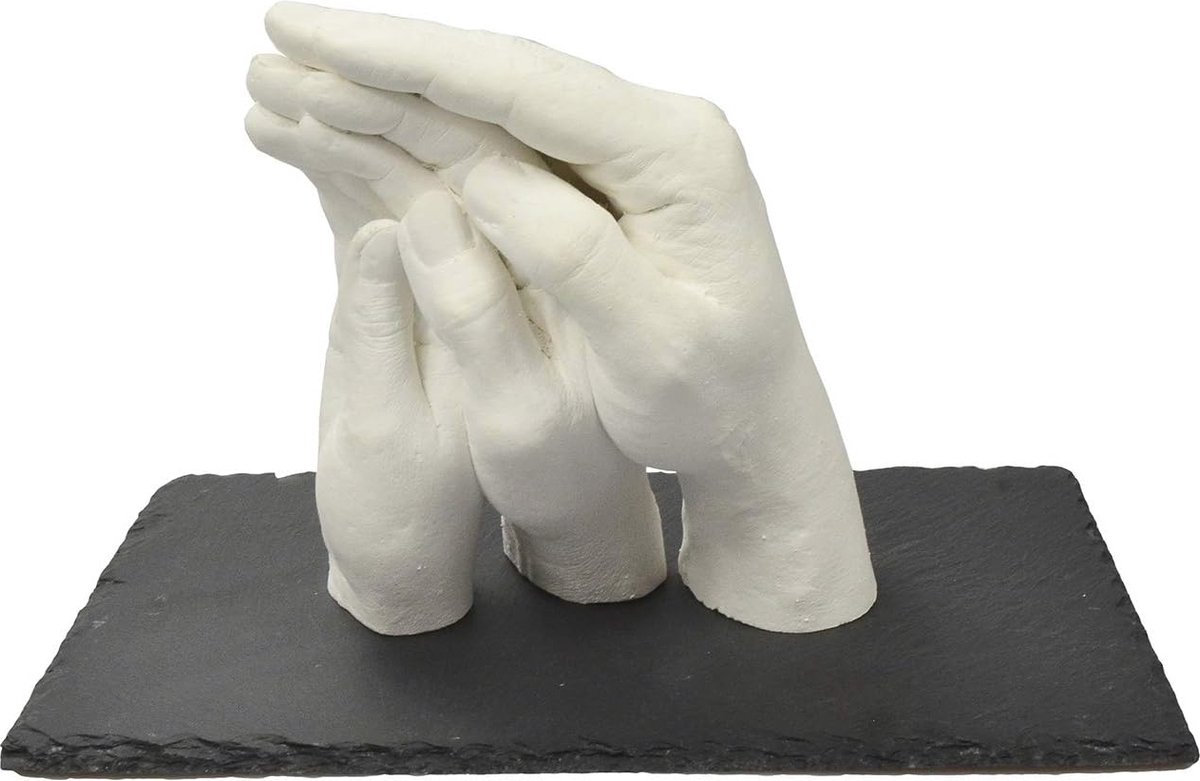 3D Afdrukset voor Gezinshanden | DIY Gipsafdruk met Leisteensokkel
