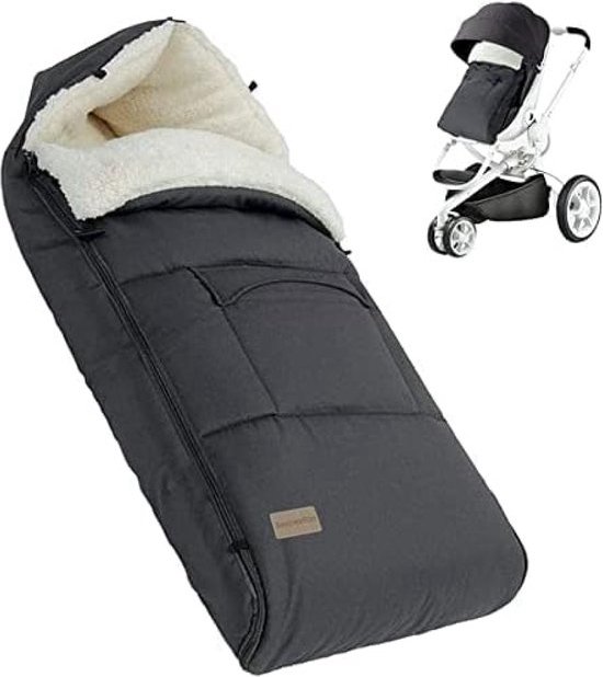 Universele Voetenzak Voor Kinderwagen - Donkergrijze Baby Wintervoetenzak, Warm En Waterafstotend