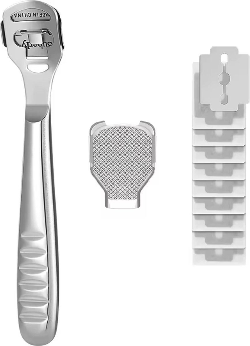 Goedkoopste CHPN - Eeltverwijderaar - Eeltvijl - Eeltschraper - Eeltrasp - Eeltschaaf - Eeltmesje - Eelt weghalen - Met extra mesjes - Schone voeten - Eeltloze voeten