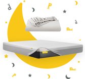 Sleep Comfy - 100% Katoen Hoeslaken | 90x200 cm - 30 dagen Proefslapen - Jersey - Antibacteriëel - Rondom Elastiek - Wit - De Perfecte Pasvorm