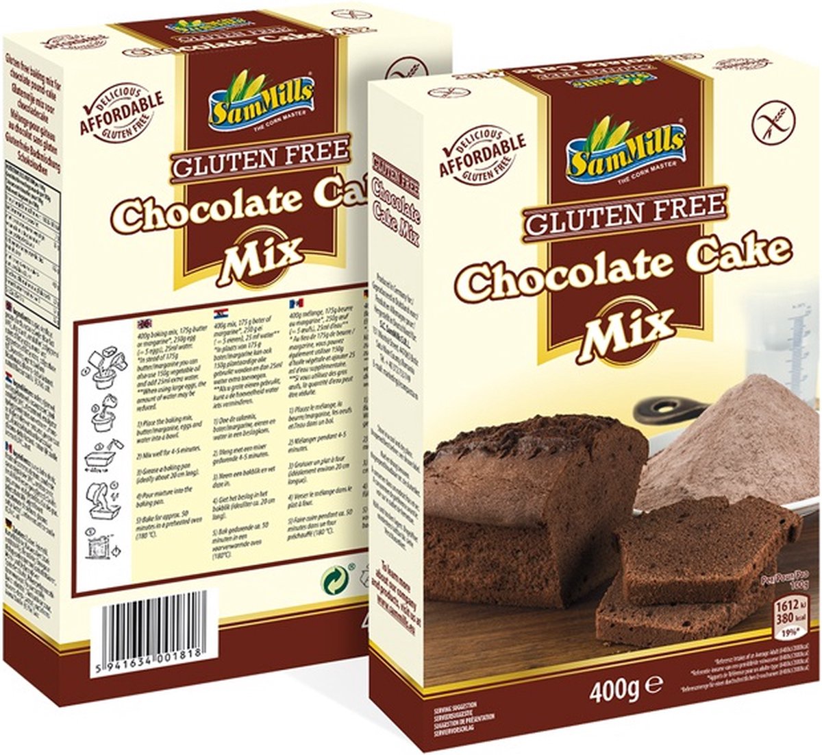 Goedkoopste Sam Mills Cakemix Chocolade 400GR