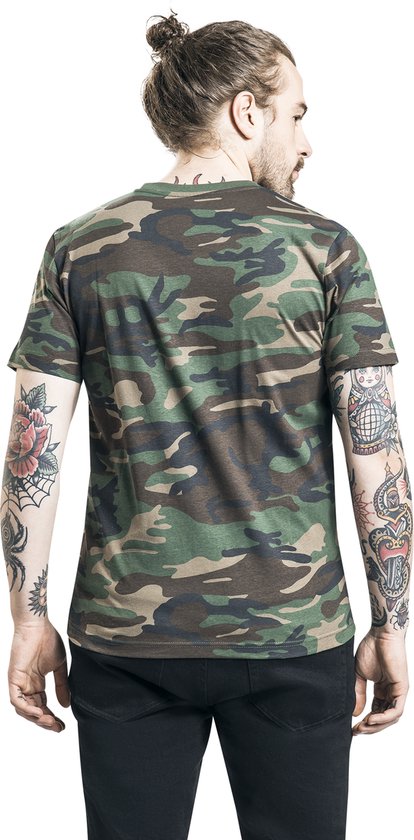 Brandit Premium Heren T-shirt - woodland - 7XL