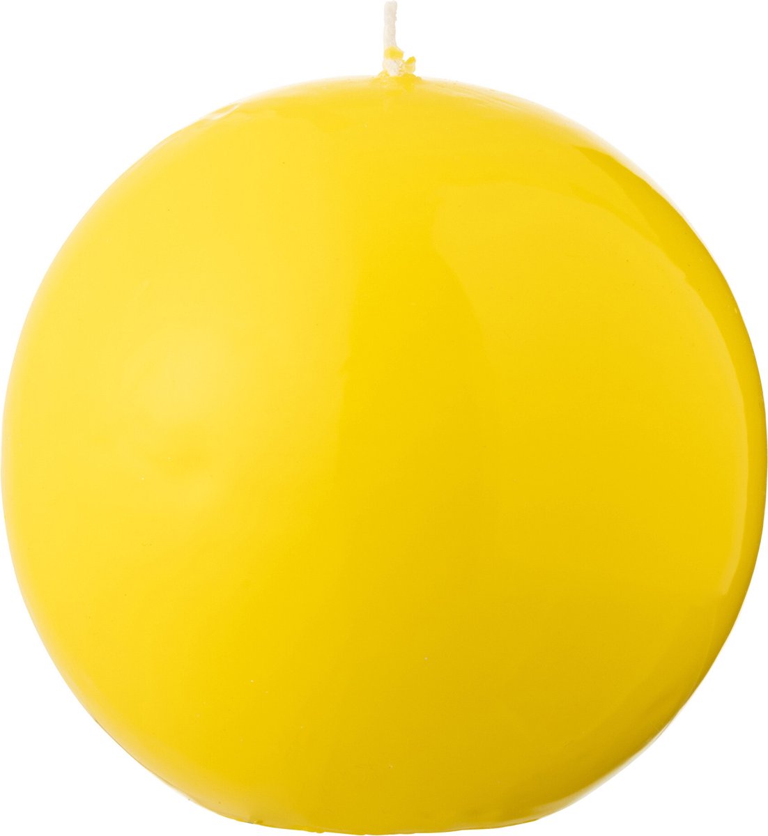 J-Line kaars Bol - fluo geel - 50U
