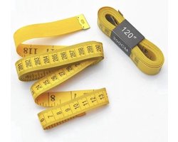 Knaak Meetlint - 3 meter - Geel - Omtrekmeter - Lichaam - Rolmaat - Naaien - 1 stuk