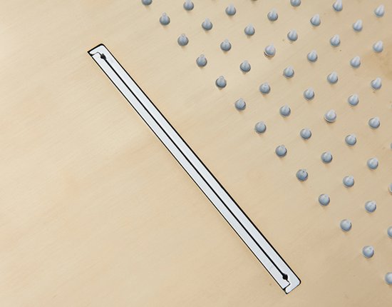 SaniSupreme® La Paz Douche de plafond encastrée Douche à effet de pluie avec éclairage LED et fonction cascade