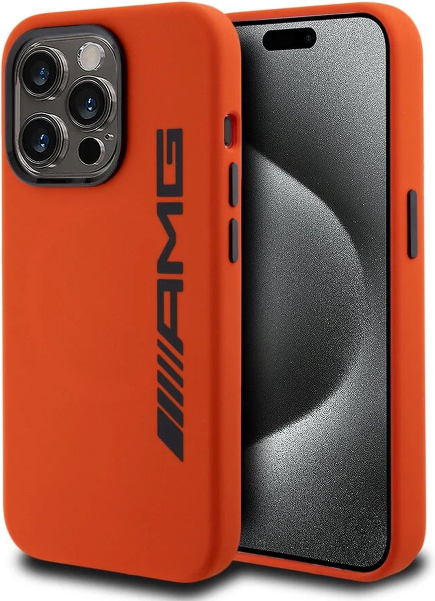 AMG iPhone 15 Pro Backcover hoesje - Oranje