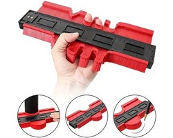 Profiel Kopieer Hulp I Aftekenhulp en Duplicator I Contourmal I Meetinstrument I Hoekmeter I Schuifmaat I Bouwgereedschap I Rood