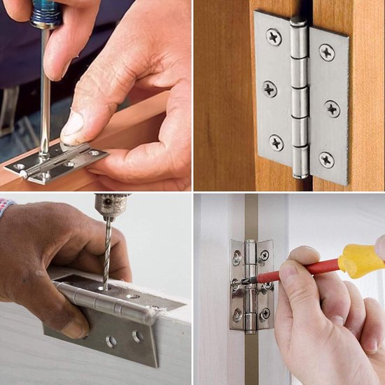 Pack of 24 Stainless Steel Collapsible Connector Hinges - Plug ...