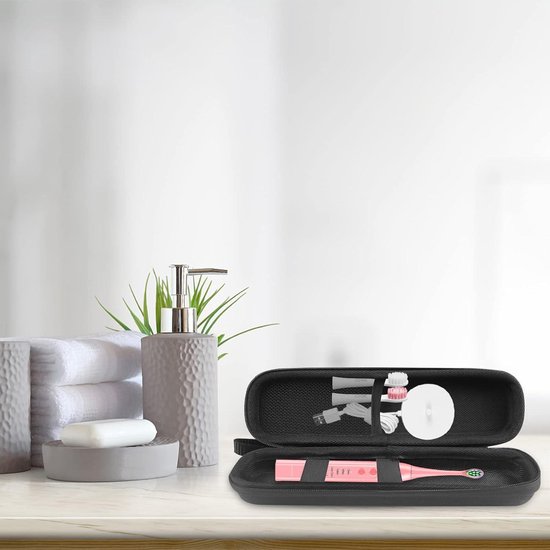 Beschermhoes Schokbestendig voor Philips Sonicare of andere modellen - Duurzaam Hygiënisch PU-leer Zwart — afbeelding 5