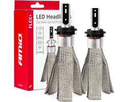 AMiO LED Koplampen FLEX+ Serie H7-1 canbus 6000K 12-24V Dimlichten Wit