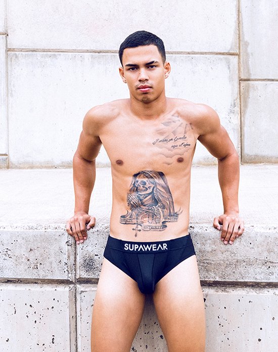 SUPAWEAR Vortex Brief Noir - TAILLE S - Sous-vêtements Homme - Slips pour Homme - Slips Homme