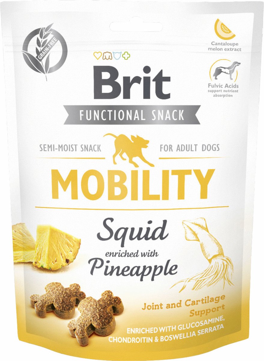 Brit Brit Care Fs Mobility Squid - Hondensnacks - Ananas 150 g