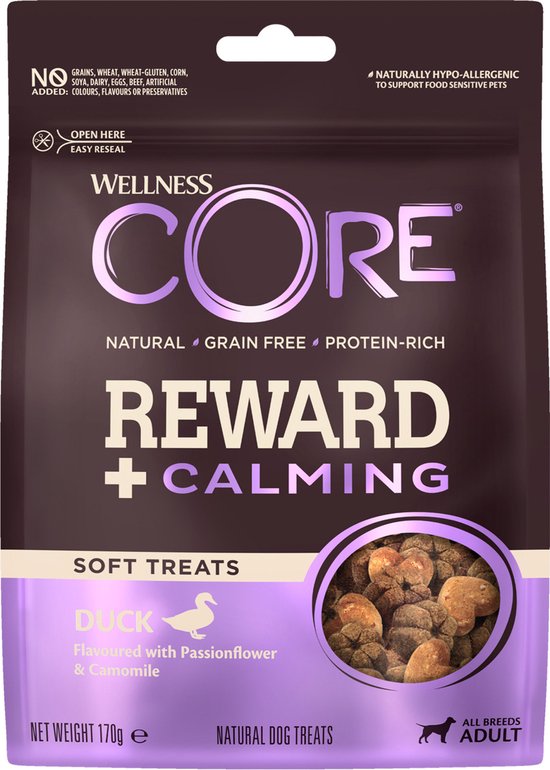 Wellness Core Reward+ Treats Duck Calming - 170 gr