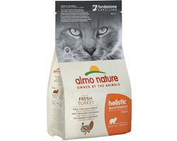 Almo Nature Holistic Droogvoer voor Volwassen Katten - Kalkoen - Holistic Kalkoen - 400g