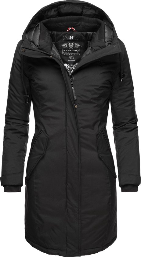 Navahoo Dames Wintermantel Korte Gewatteerde Jas Met Capuchon Suikertatze - XS Tot XXL
