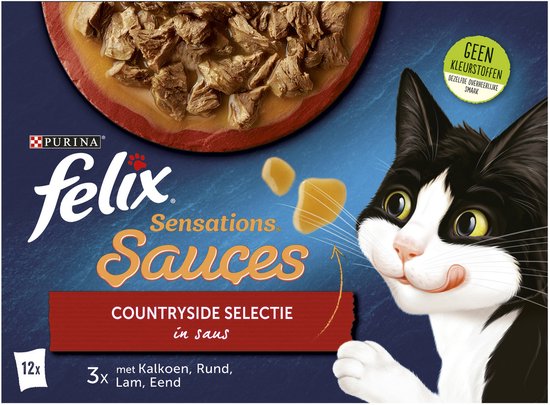 Felix Sensations Sauces Countryside Selectie in Saus 12 x 85 gr