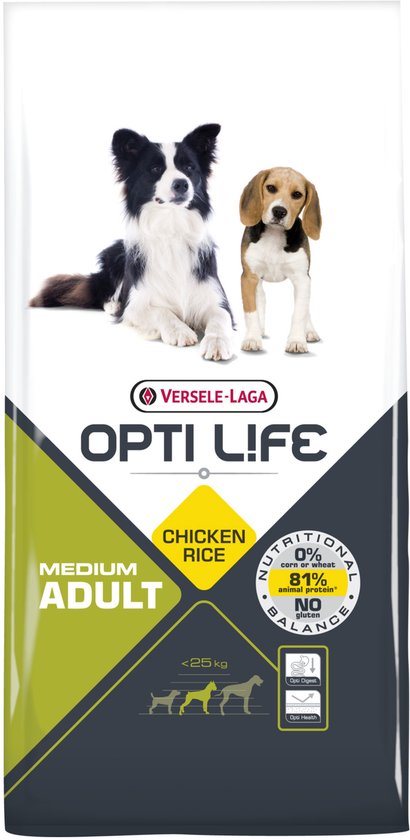 Versele Laga Opti Life Adult Medium - Hondenvoer - 12,5 kg