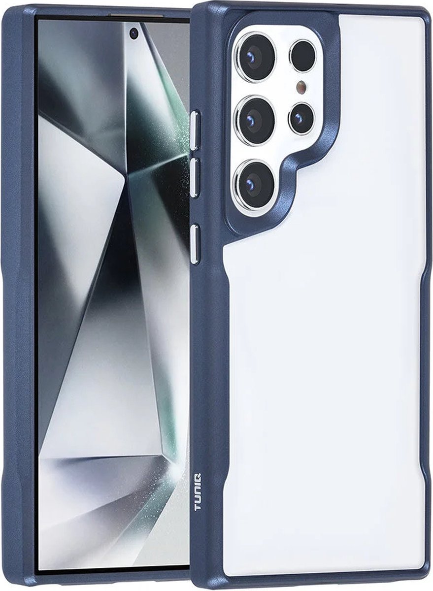 Combat-X Hoesje Geschikt voor: Samsung Galaxy S24 Ultra - Backcover - Blauw