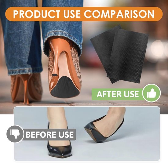 TIESOME 4 stuks antislip schoenzolen, reparatiezool, zolen voor schoenen, hielpads, rubberen zolen om op te plakken, zelfklevende schoenpads voor mannen en vrouwen, geluidsreductie (kaki