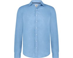 State Of Art Overhemd Linnen Blauw - Maat XL - Heren - Overhemden Casual