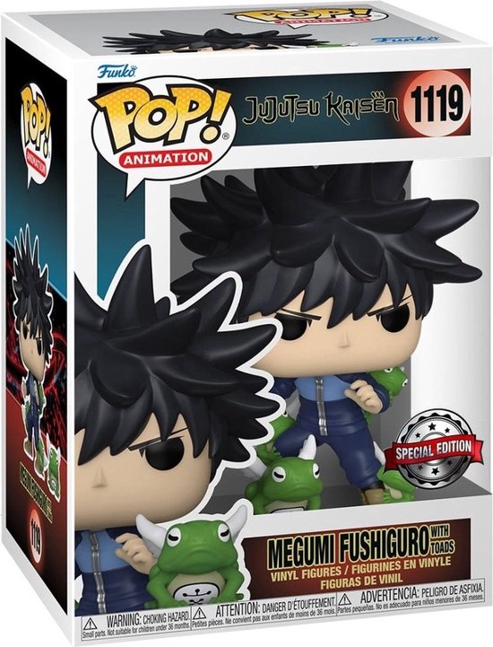 Pop Animation: Jujutsu Kaisen - Megumi Fushiguro With Toads Funko Pop #1119