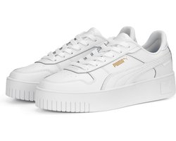 PUMA Carina Street Dames Sneakers - PUMA White-PUMA White-PUMA Gold