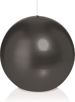 Trend Candles Bolkaars glad - zwart - 7 cm - 16 branduren - ronde kaarsen