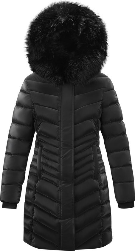 Paragoose Menu GLOSSY Dames Winterjas - Black- Model 2025-Maat L