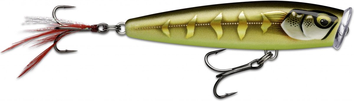 Rapala Skitter Pop Elite | 7.5cm | 10g Gilded Striped Grey Shiner 7.5cm