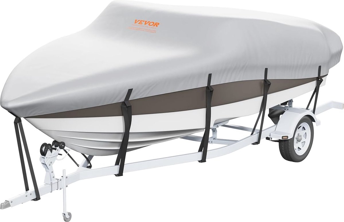 Bâche De Bateau pour Remorque,Très Résistante 420D,518-579 cm Housse De Bateau Imperméable,3