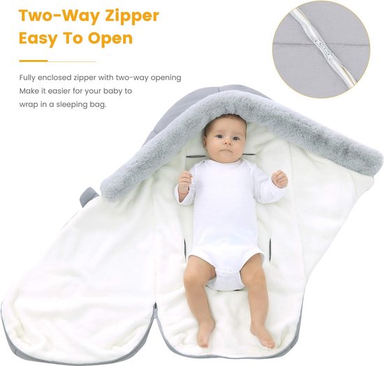Luxe Voetzakken voor Kinderwagens - Waterdichte Babyvoetenzak voor Winter - Universele Kinderwagenaccessoires van LUXE. — afbeelding 5