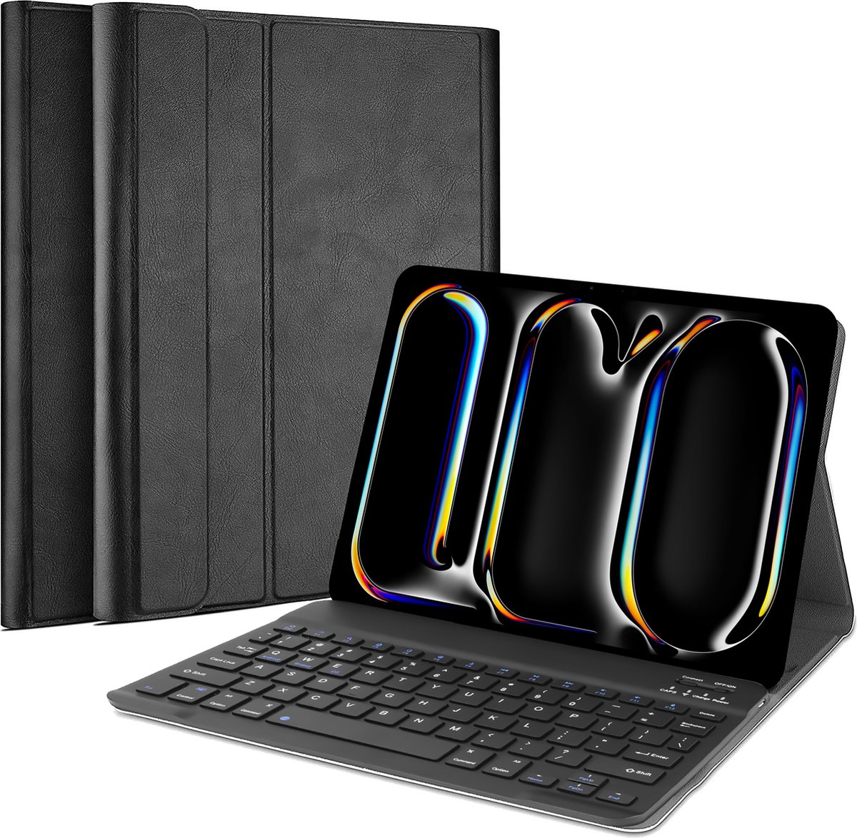 Cazy tablet Hoes met Toetsenbord geschikt voor iPad Pro 11 (2020) - QWERTY Bluetooth Keyboard Case - Zwart