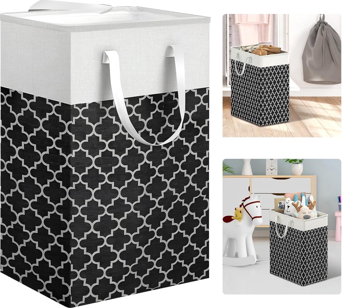 Goedkoopste Inovra ® Opvouwbare Wasmand met Grote Capaciteit en Waterdicht Ontwerp voor Diverse Ruimtes 40 x 30 x 60cm